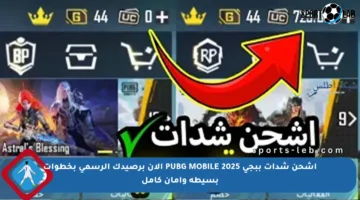 اشحن شدات ببجي PUBG MOBILE 2025 الآن برصيدك الرسمي بخطوات بسيطة وأمان كامل